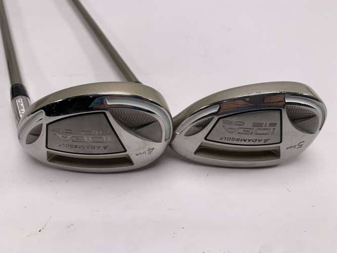 Adams Idea A12 OS 4 & 5 Hybrid Set 22* 25* Idea UltraLite Ladies Graphite RH