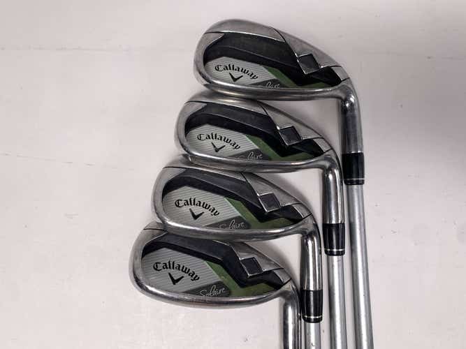 Callaway Solaire 2014 Iron Set 8-PW+SW 50g Ladies Graphite Womens RH
