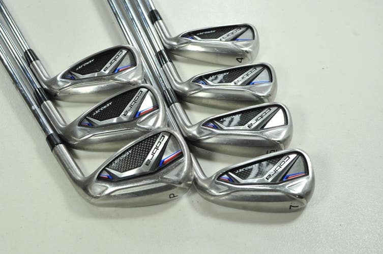 Cobra Aerojet 4-PW Iron Set X-Stiff Right Project X LZ 6.5 Steel +1.5" # 203406