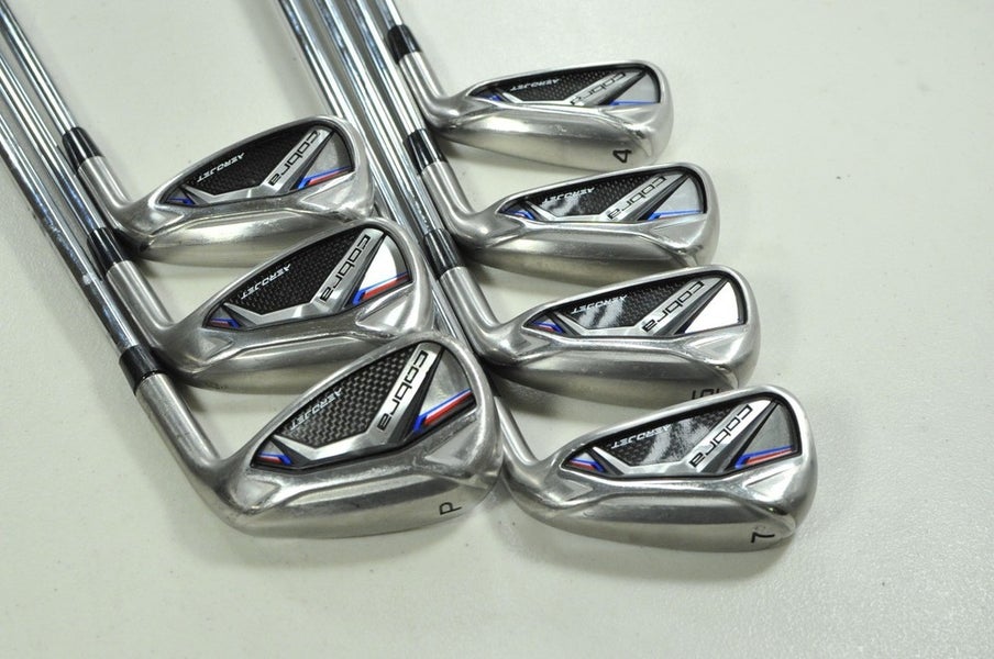 Cobra Aerojet 4-PW Iron Set X-Stiff Right Project X LZ 6.5 Steel +1.5"  # 203406