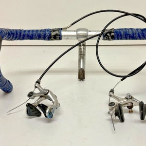 Vintage 40cm Drop Bar Custom 100mm Stem Shimano 600 Levers & Exage Sport Brakes