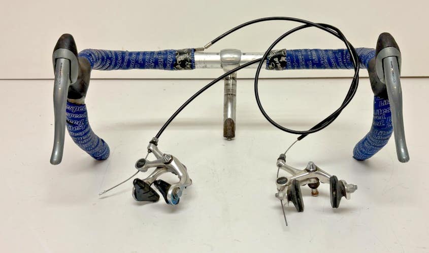 Vintage 40cm Drop Bar Custom 100mm Stem Shimano 600 Levers & Exage Sport Brakes