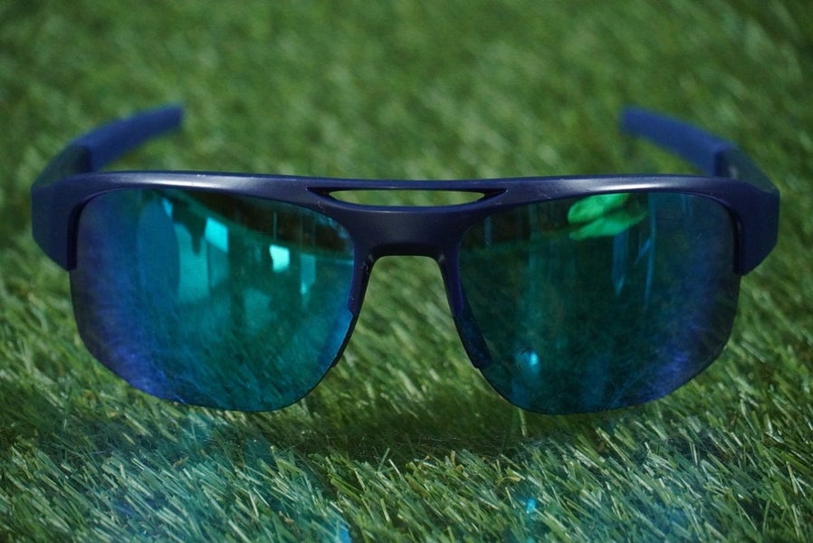 OAKLEY MERCENARY SUNGLASSES PRIZM P LENSES 70-09-124 BLUE + BLACK POUCH ~ READ!