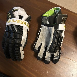 SEND OFFERS Senior All American Maverik Max Lacrosse Gloves 13" (Used Once)
