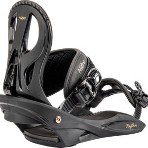Nitro Rythm Snowboard Bindings Medium Black / Bronze Womens US 7.5 - 11 New 2025