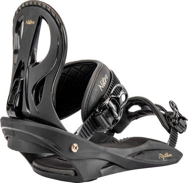 Nitro Rythm Snowboard Bindings Medium Black / Bronze Womens US 7.5 - 11 New 2025