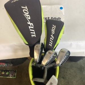 Top Flite Juniors Lefthanded LH Complete Set Woods, Irons, Putter, Bag Graphite
