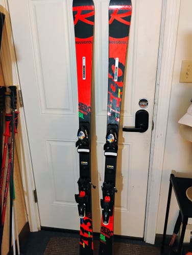 2023 Racing 165 cm Rossignol HERO ATHLETE FIS SL Skis With Bindings Max Din 14 (Used)