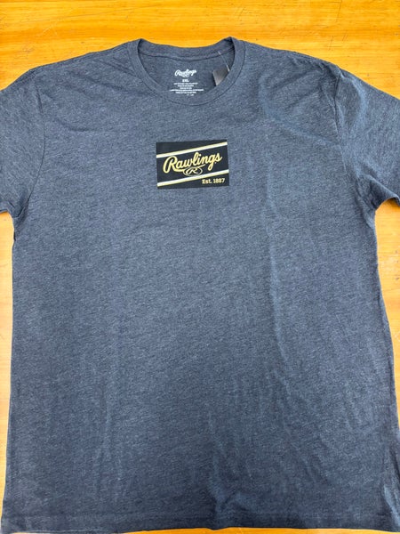 Rawlings Charcoal Logo T-Shirt (Adult 2XL)