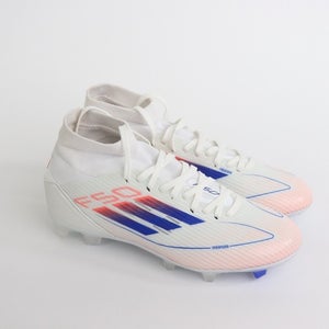 Adidas F50 League Mid FG White Blue Soccer Cleats ID9190 Womens Size 5.5 NEW