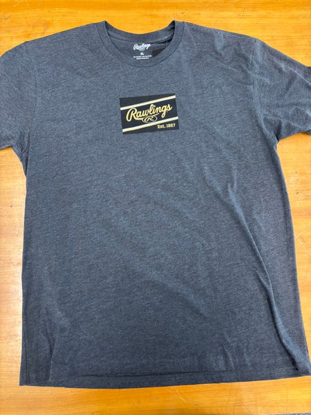 Rawlings Charcoal Logo T-Shirt (Adult XL)
