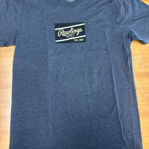 Rawlings Charcoal Logo T-Shirt (Adult M)
