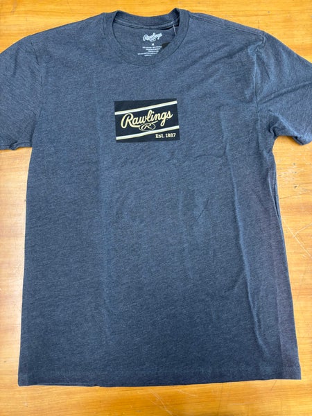 Rawlings Charcoal Logo T-Shirt (Adult M)