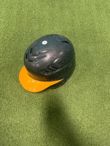 7 1/4 Rawlings Batting Helmet Athletics RH hitter single ear flap