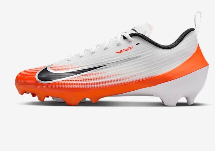 Nike Vapor Speed 3 White Orange Football Cleats men’s size 7.5 *NEW* HM8849-104