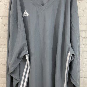 Nike EC8101 Adult's 100% Polyester Ice Hockey Sweater Mystic Grey White XL