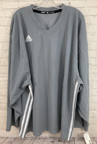 Nike EC8101 Adult's 100% Polyester Ice Hockey Sweater Mystic Grey White XL