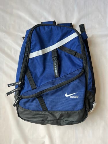 Nike Lacrosse Blue Black Max Air Lazer Backpack Sports Elite unisex