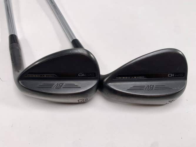 Titleist Vokey SM10 Jet Black Wedge Raw Set 54* 10 | 60* 10 Wedge Steel Mens RH