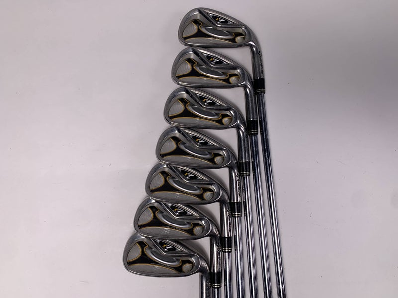 TaylorMade R7 Iron Set 4-PW T-Step 90 Stiff Steel Mens RH Midsize Grips