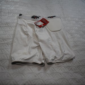 New - Alleson Athletics Six and Solo 3 Pad Football Girdle, White, Adult Small