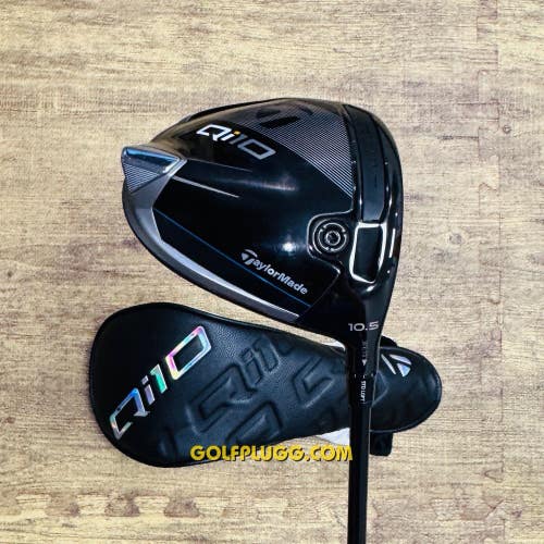 10.5 Driver- Taylormade Qi10 w/ Headcover / Ventus, Regular Flex (2369)