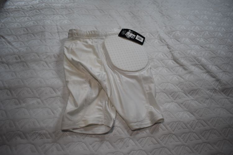 NEW - Rawlings 3 Pad Football Girdle, White, Youth Medium