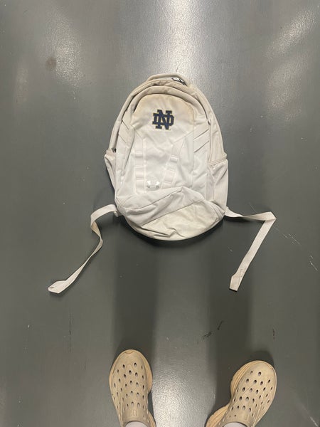 Notre Dame Under Armour backpack all white great containing used
