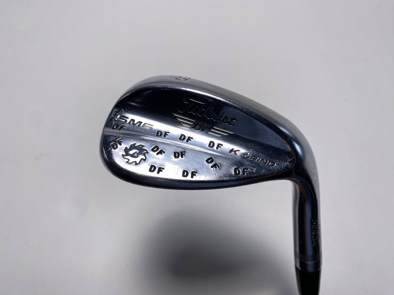 Titleist Vokey SM6 Tour Chrome Lob Wedge LW 60* 12 Bounce Wedge Steel Mens RH
