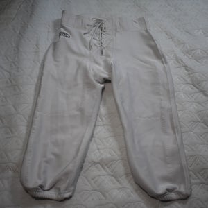 NEW - Rawlings F4535 Slotted Football Game Pants, White, Adult XL