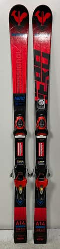 Kid's Rossignol 134cm Hero Athlete GS Pro Skis With SPX 10 Bindings Max Din 10 (Used) (503D)