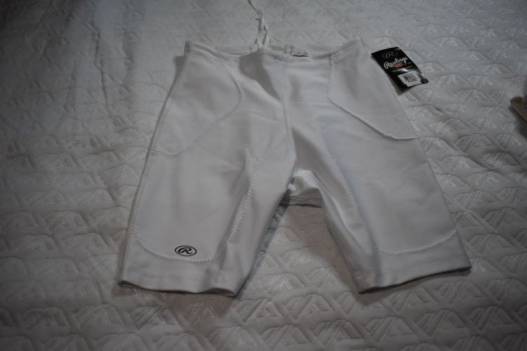 NEW - Rawlings FGPRO 5-Pocket Football Girdle, White, Adult Medium