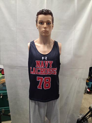 Navy Lacrosse Under Armour Reversible Jersey Women's L/XL NCAA