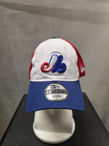 NWS Montreal Expos New Era 49forty Fitted Hat XL MLB