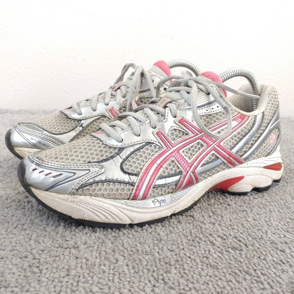 Asics Gel GT 2150 Womens Size 9 Running Shoes Silver Pink Low Top Sneakers T055N