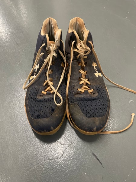 Blue Men's Size M 11.0 (W 12.0) Adult Under Armour Metal Cleats (Used)