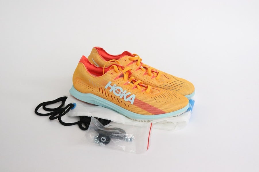 Hoka Cielo X LD Distance Track & Field Spikes Shoes Orange Men 8.5 Womens 10