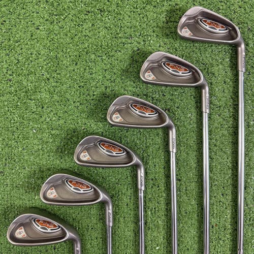 Ping G10 Iron Set 6-PW SW Silver Dot AWT Regular Flex Steel CP2 Wrap Jumbo Grips