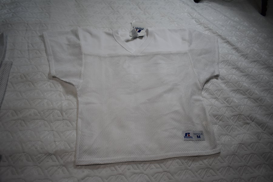 NEW -  Russell Athletic Football Practice Jersey, White, Youth Medium
