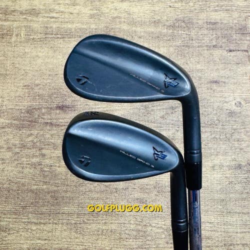 52,56 Wedge Set- Taylormade Milled Grind 3 Black / Dynamic Gold, Stiff (2390)