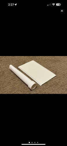 Two Tacki Mac hockey stick Command Grips 7" Sand Long White
