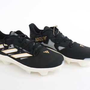 Adidas Adizero Afterburner Mens Size 8 Black Gold Baseball Cleat IG9619