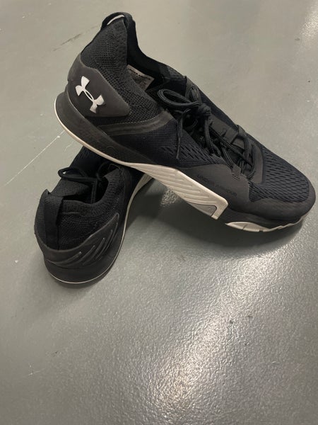 Black Men's Size M 11.0 (W 12.0) Adult Under Armour Shoes (Used) Lifting shoes