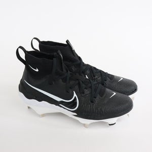 NEW Nike Alpha Huarache NXT Metal Baseball Cleats Black White DJ6517-001 sz 7.5