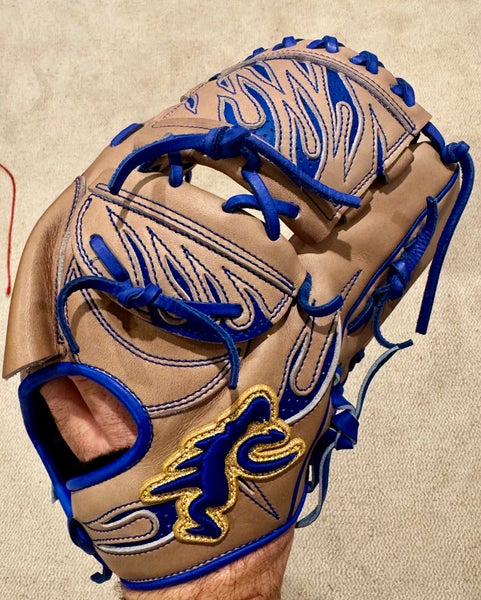 Glove Studio Ryu Limited Edition Grey/beige and blue baseball glove  (New)