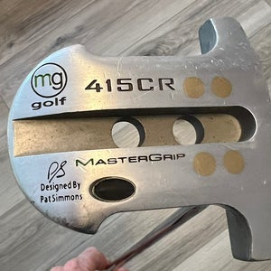 Mastergrip MG Golf 415CR Putter By Pat Simmons Steel Shaft Right Handed