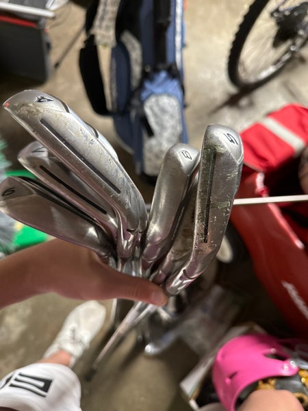 Men's TaylorMade Rocketbladez Left Hand Iron Set Regular Flex Steel Shaft (Used)