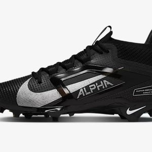 Nike Alpha Menace 4 Elite Football Cleats Black men’s size 10.5 *BRAND NEW*