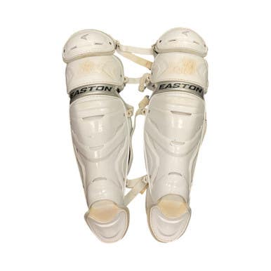 Used Easton EASTON LEG GUARDS Catchers Leg Guards White Adult 11859-S000025867
