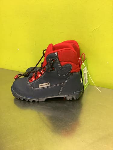 Used Rossignol Boys NNN XC Ski Boots Navy Blue JR-01 11686-S000045929